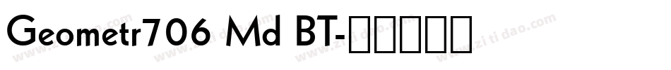 Geometr706 Md BT字体转换